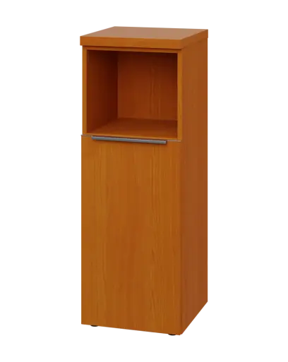 SIN 3 - 4DN kancelářská skříň, 1-dveřová/nika, levá, 1120x400x400, třešeň šumavská